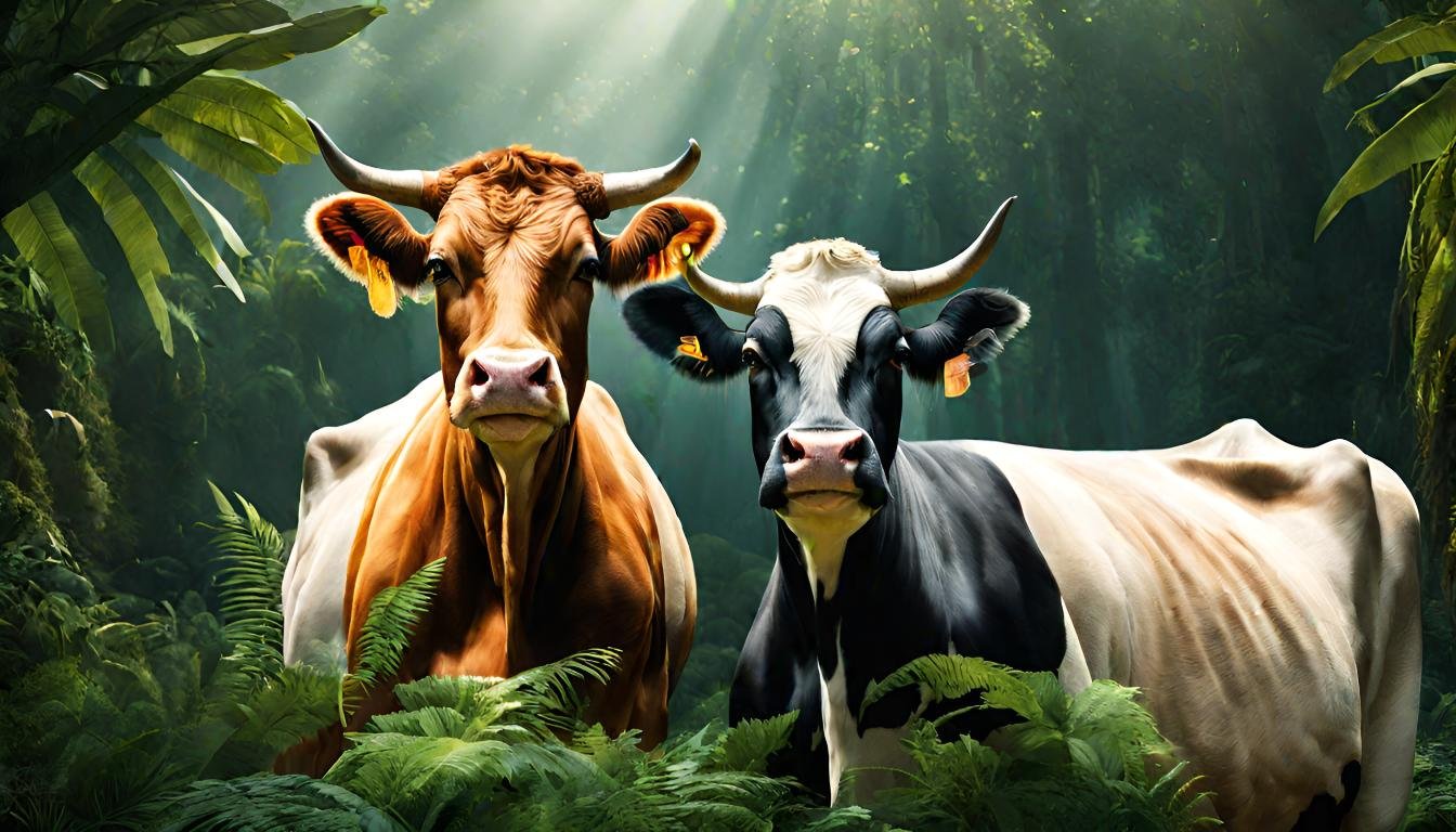 Cow In Jungle 6۔ اتفاق میں برکت